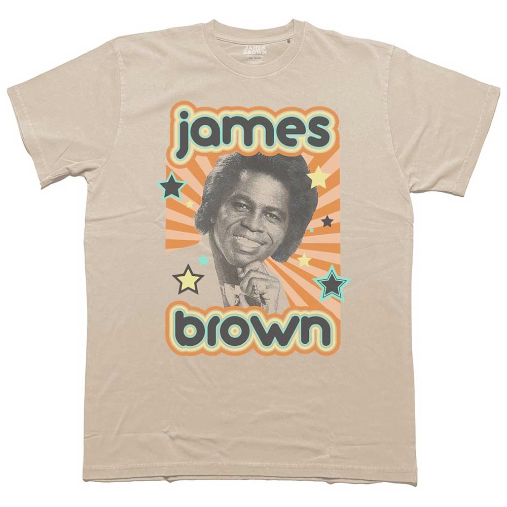 James Brown - Stars Heren Tshirt - Bruin